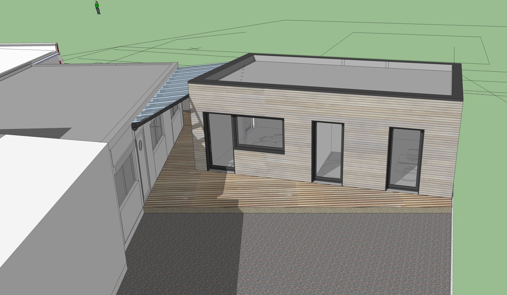 SL20 Architecte - Extension ossature bois - G1 Bureau La Roche-sur-Yon